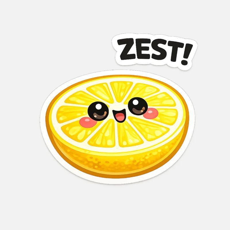 Autocollant zeste d’agrumes