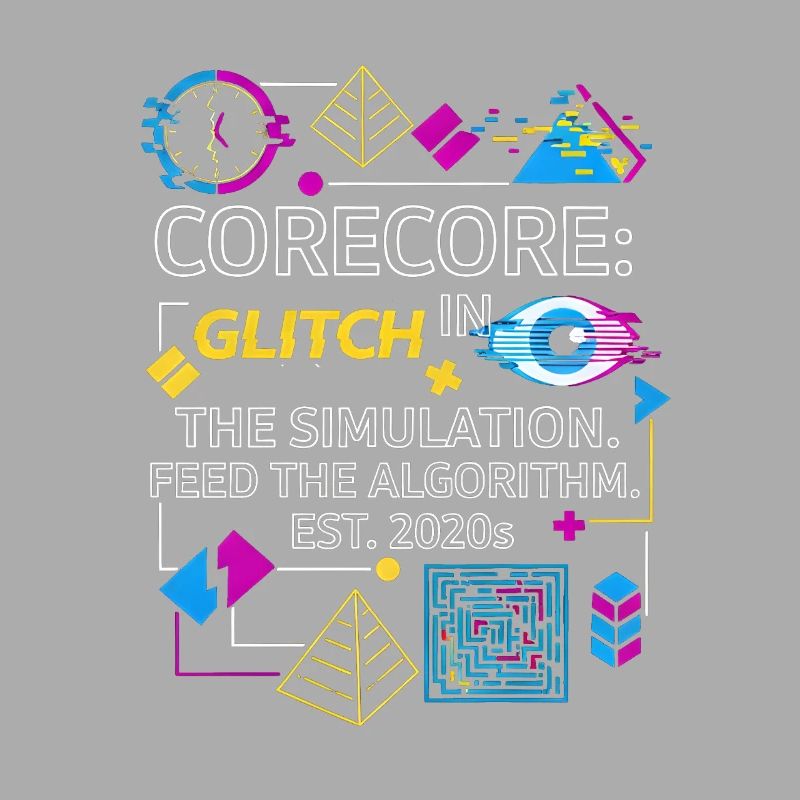 Corecore Glitch Simulation Algorithm Collage