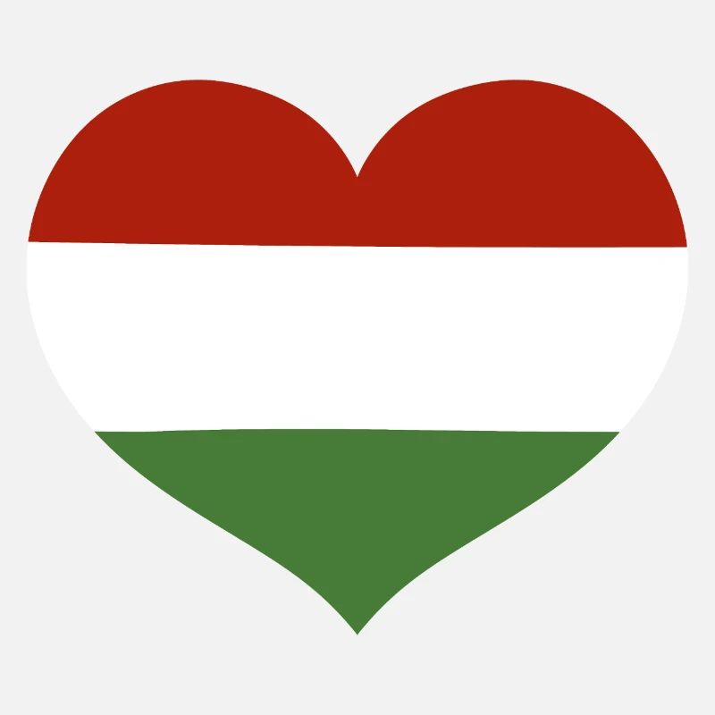 Herz der ungarischen Flagge