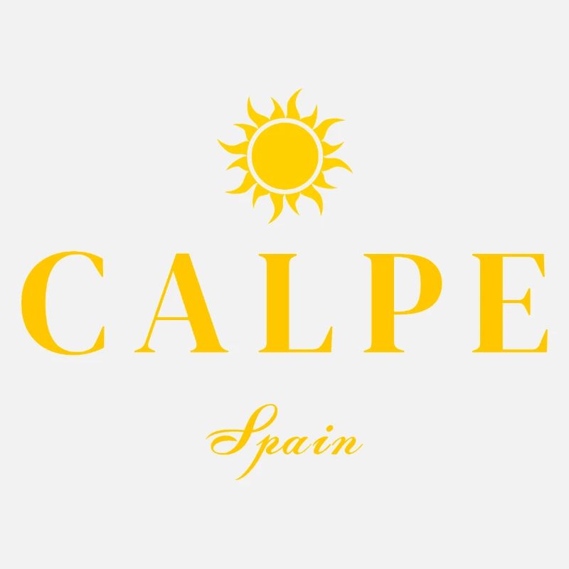 Emblème du soleil de Calpe Espagne