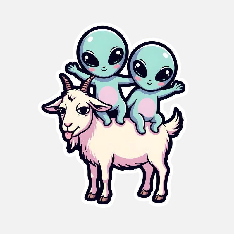Bébé chèvre extraterrestre drôle