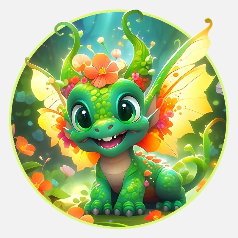 Les dragons en fleurs dans la Forêt Merveilleuse