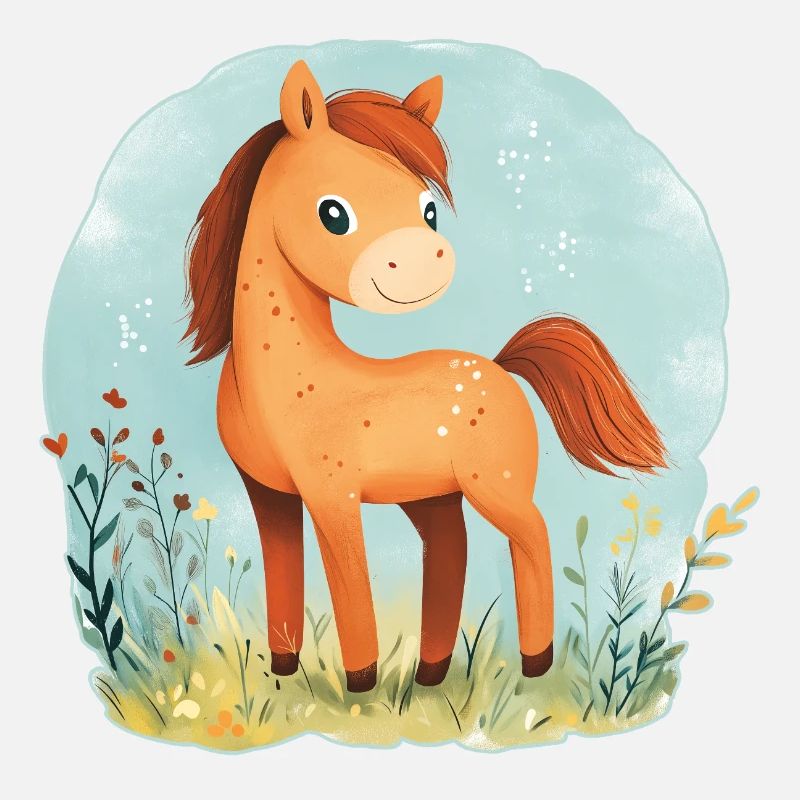Pferd auf Wiese