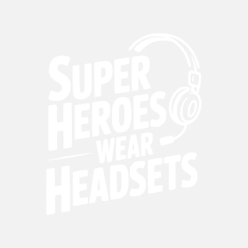 Superhelden tragen Headsets