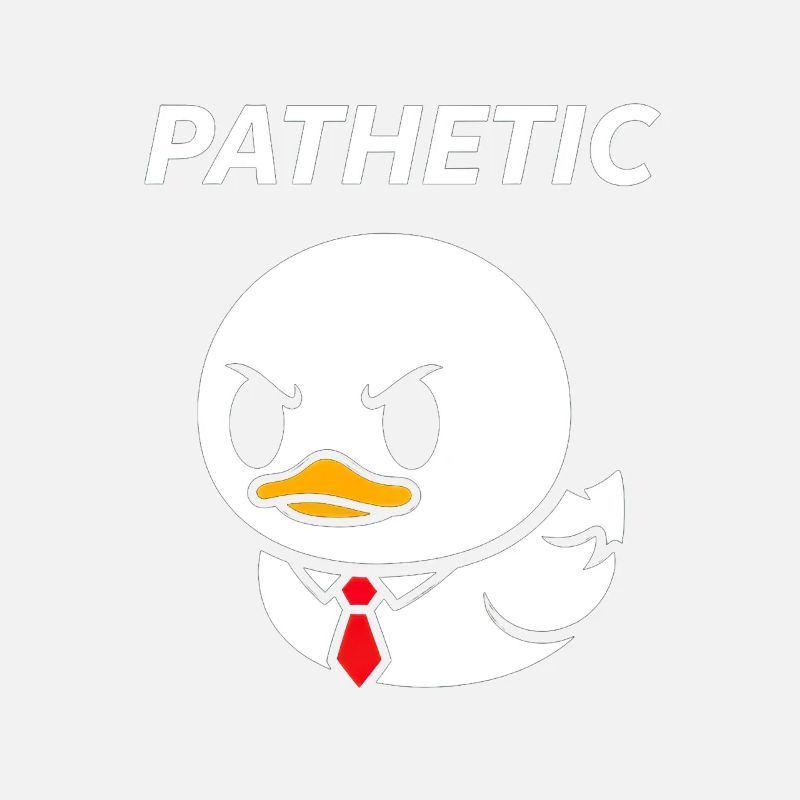 Canard pathétique avec cravate
