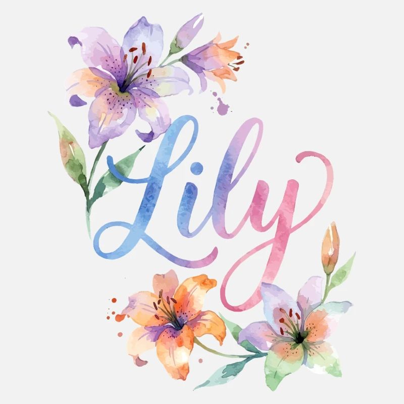 Fleurs aquarelles de lys
