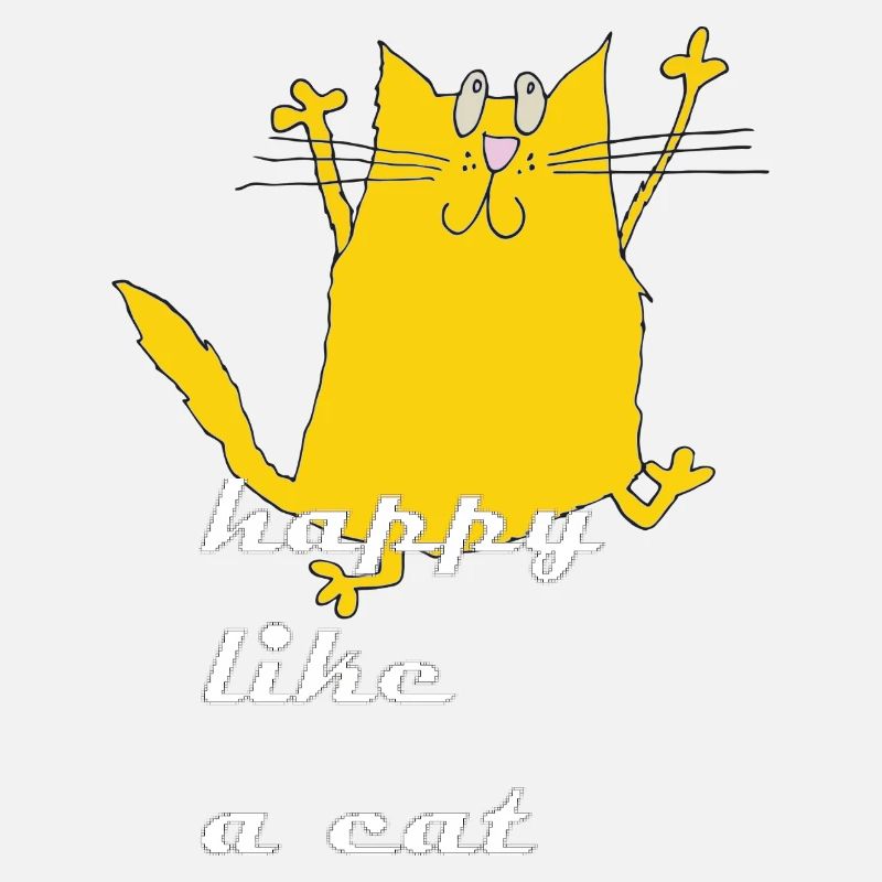 Dessin animé Chat Joyeux