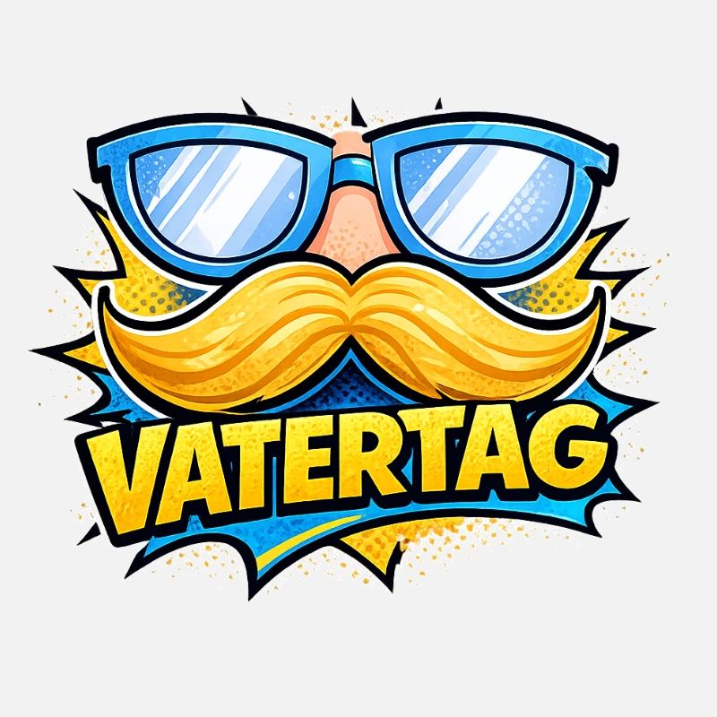 Vatertag mit Schnurrbart Sonnenbrille