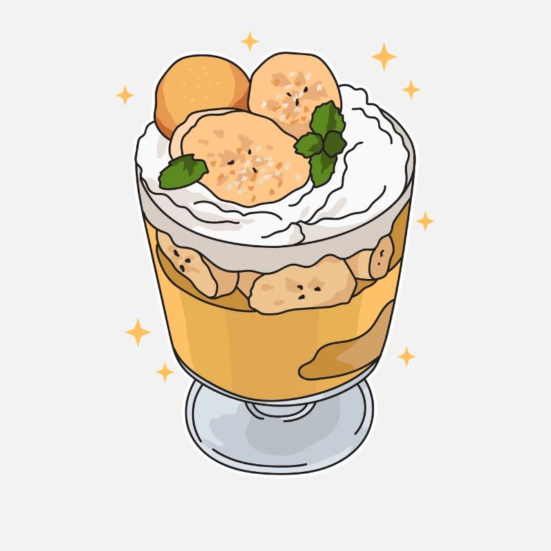 Pudding à la banane Cadeau de pudding à la banane