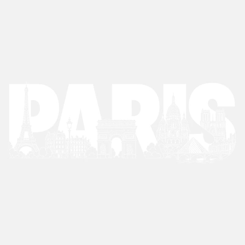 Paris France Eiffel Tower Arc de Triomphe