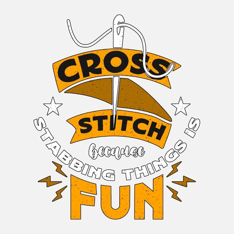 Cross Stitch Because Stabbing Things Is Stitching