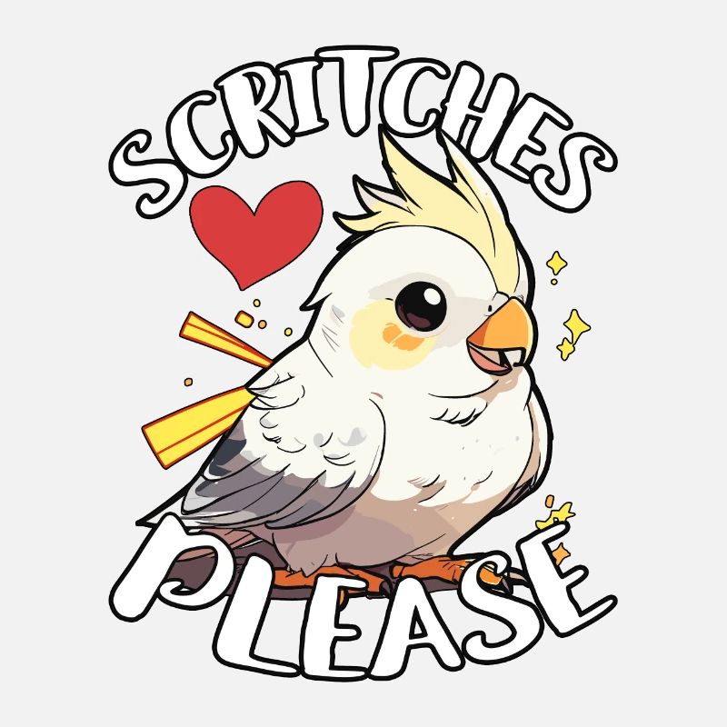 Calopsitte Scritches S’il vous plaît Perruche Calopsitte Amoureux