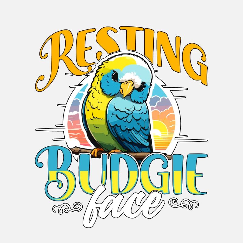 Budgie Resting Budgie Face Parakeet Bird Lover