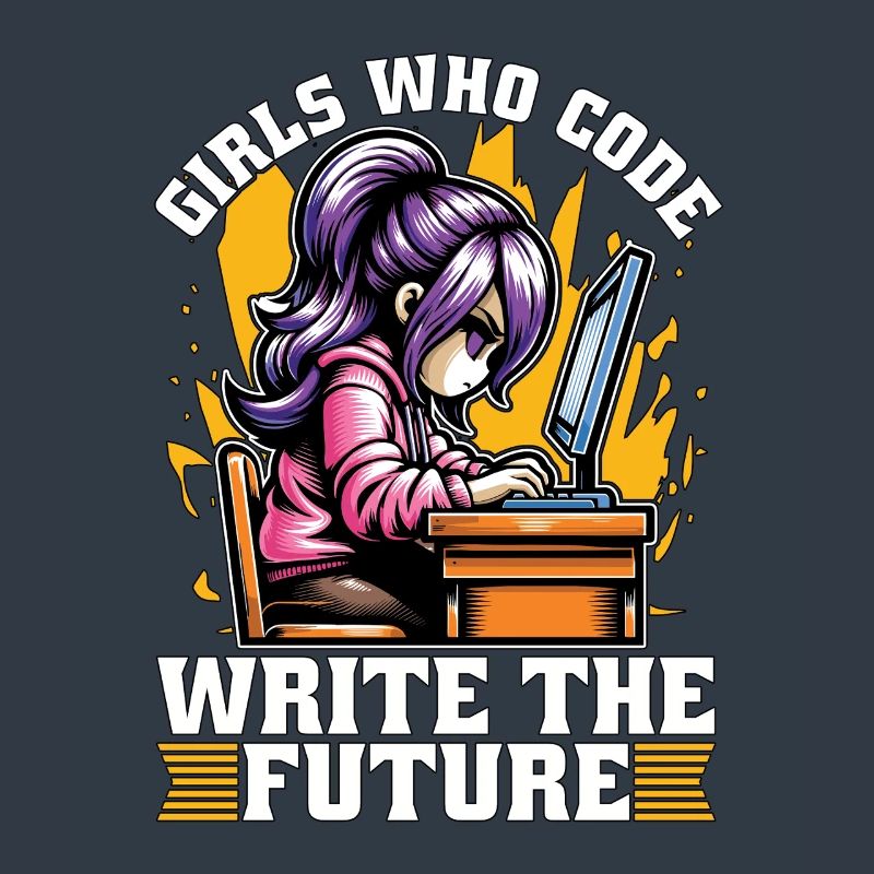 Coder Girls Who Code Write The Future Developer
