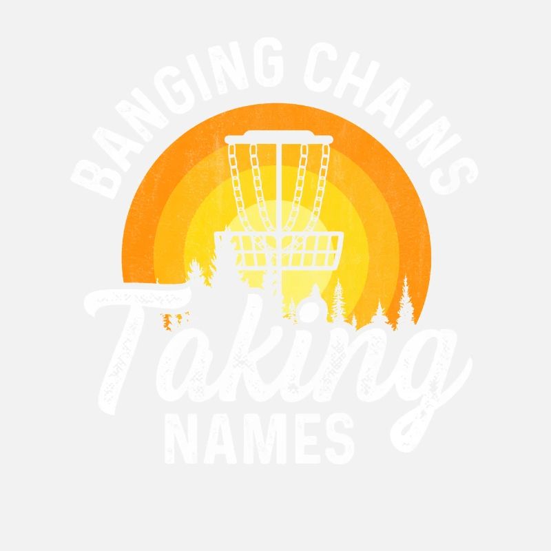 Retro Sunset Banging Chains prend des noms Disc Golf