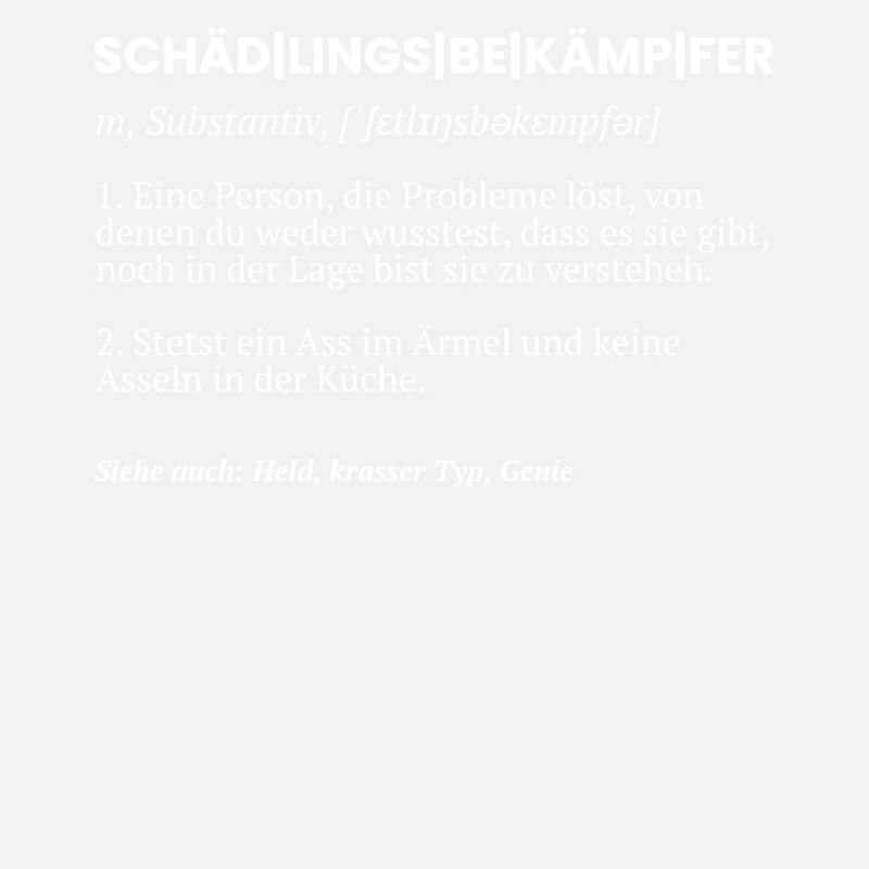 Kammerjäger Schädlingsbekämpfer