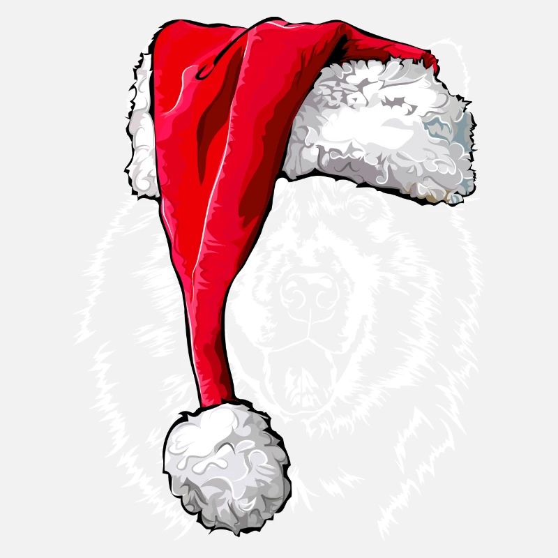 Santa ALASKAN MALAMUTE Chiens de Noël Wilsigns