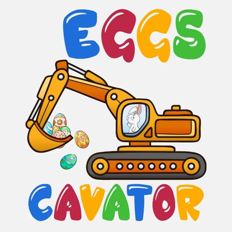 Lustige EierCavator Frohe Ostern Bagger Ei Kinder