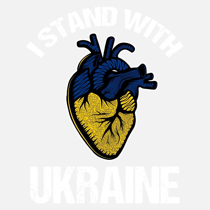 Je soutiens le drapeau ukrainien