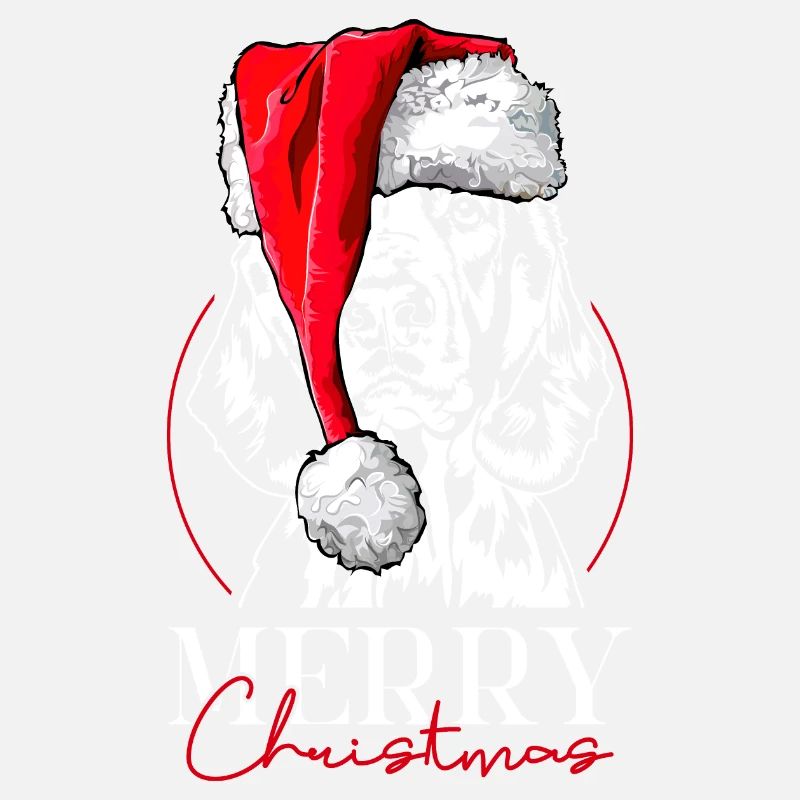 Santa Welsh Springer Spaniel Merry Christmas