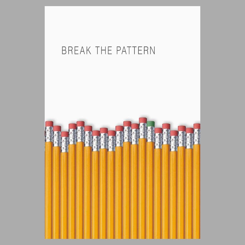 Break the Pattern Minimalist Statement Design
