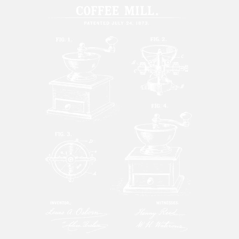 Plan de brevet de moulin à café