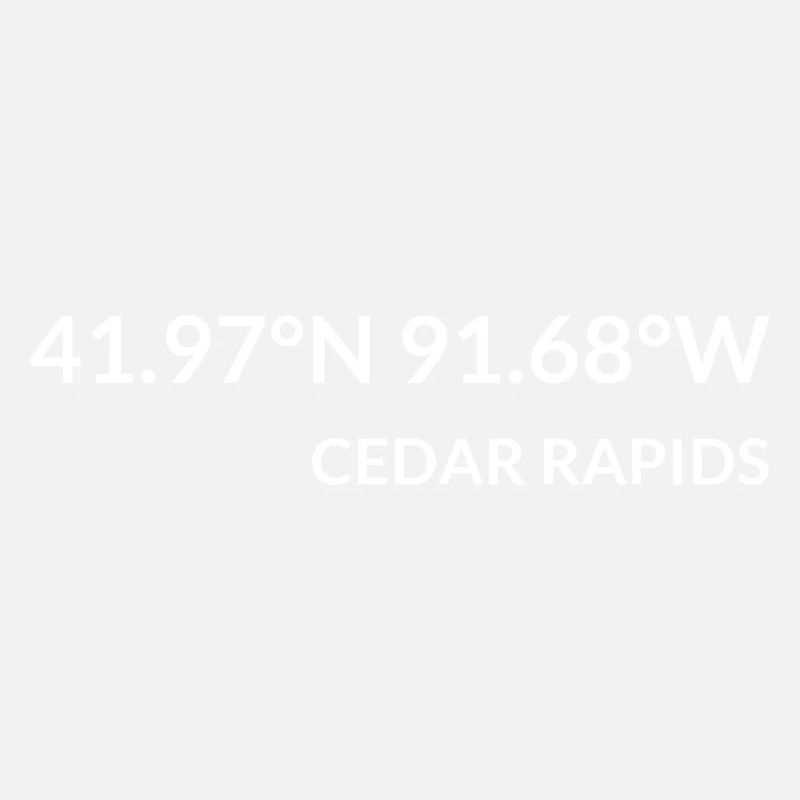 Cedar Rapids, Iowa, USA Coordinates