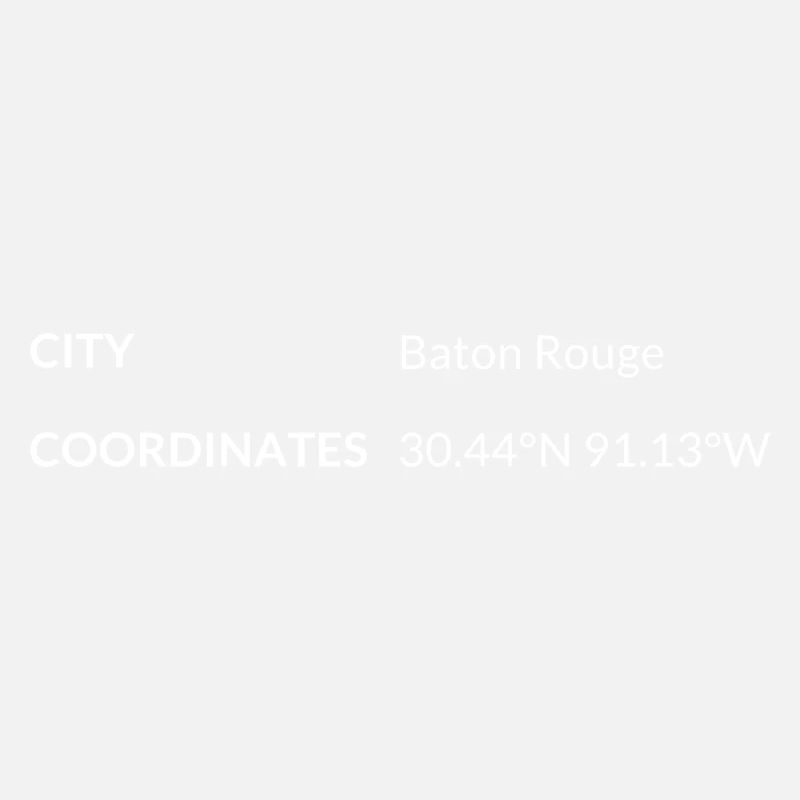 Baton Rouge, Louisiana, USA coordinates