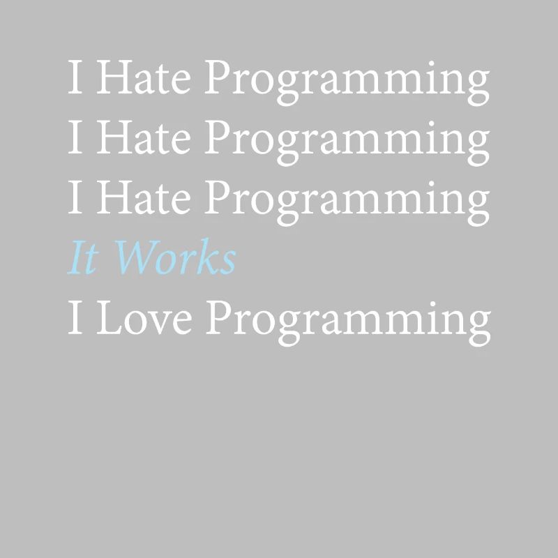 Je déteste le codage du programmeur de programmation
