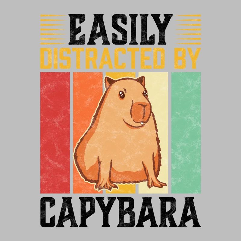 Distrait par Capybara Capybara disant