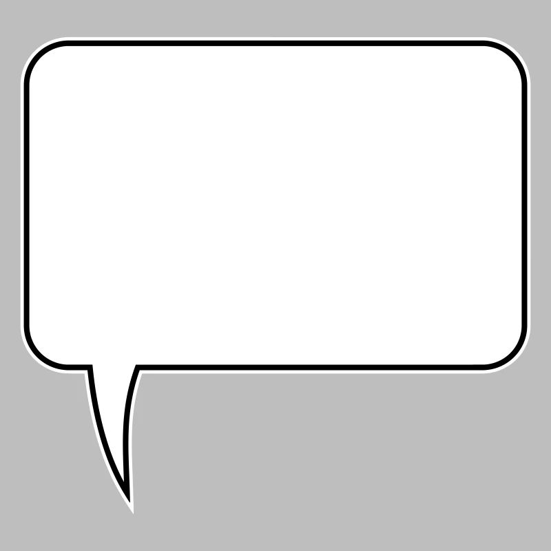 Conception rectangulaire de bulle de dialogue