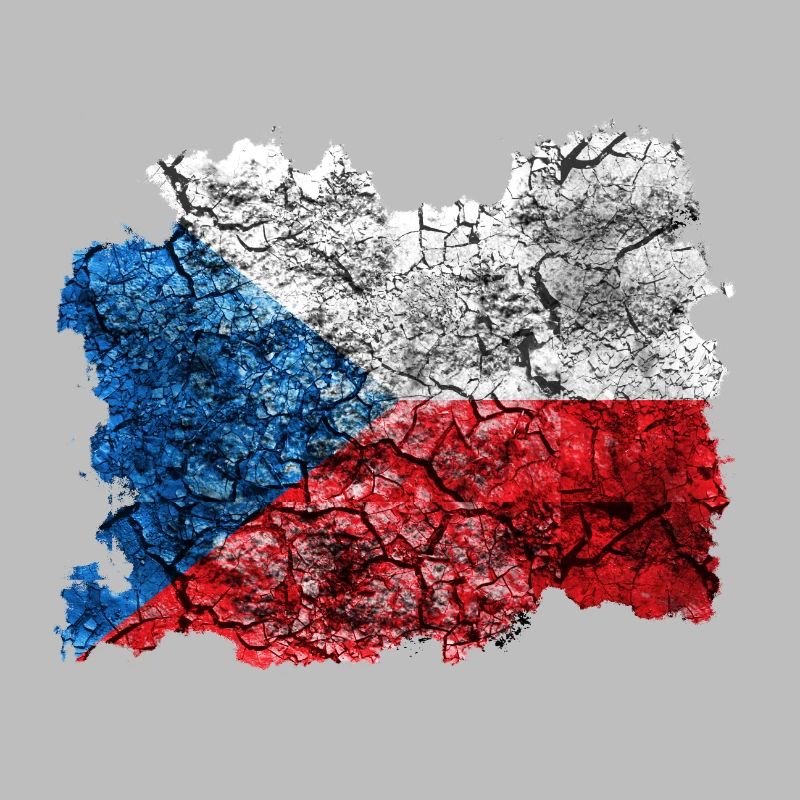 République Tchèque Drapeau Vintage
