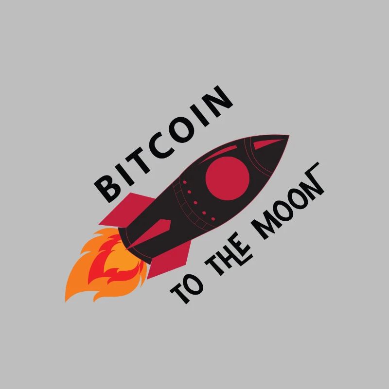 Bitcoin Rocket Moon