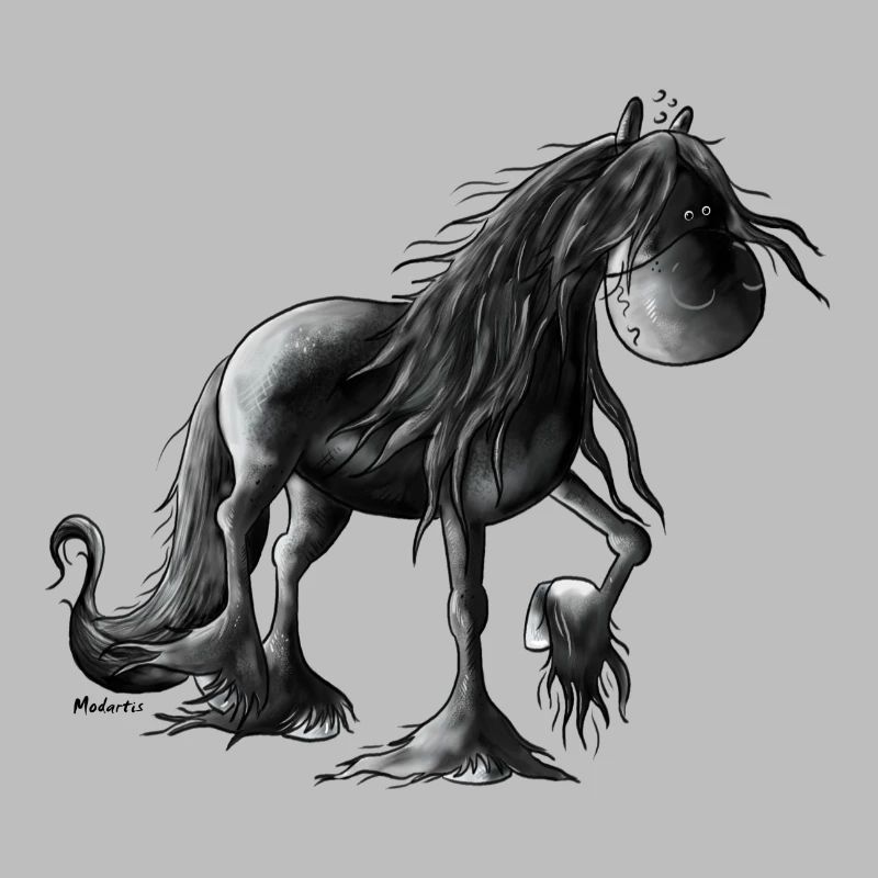 „Black Peal“ - Frison cheval