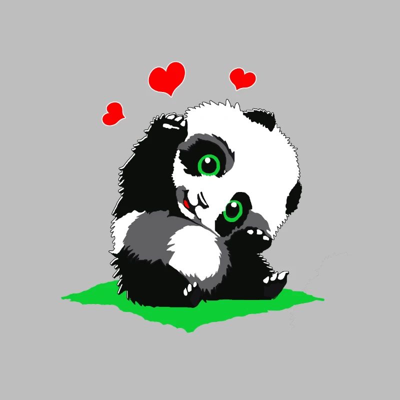 Kuschelpanda mit Herzchen