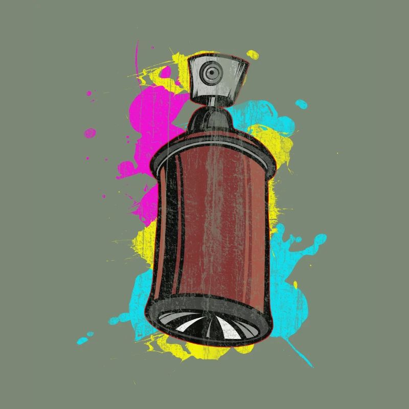Graffiti Spraydose mit Spritzfarben