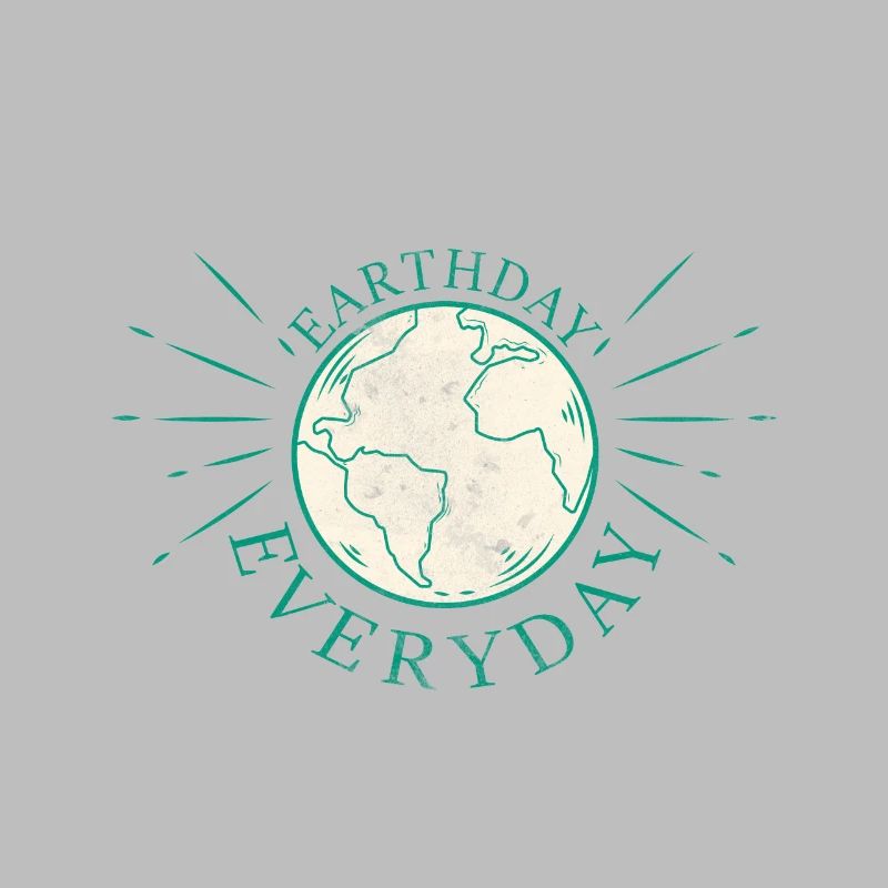 Earth globe with eco-friendly slogan