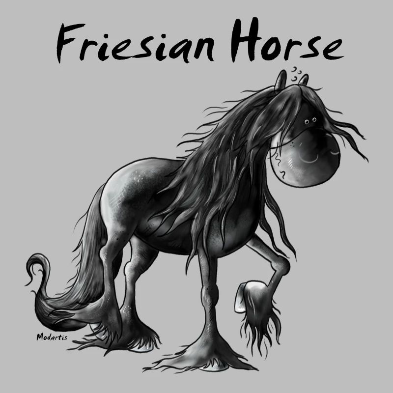 Fröhlicher Friese - Pferd