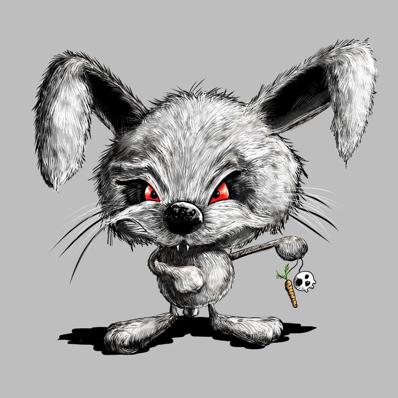 Halloween Rabbit I Horror Rabbit I Bad Rabbit