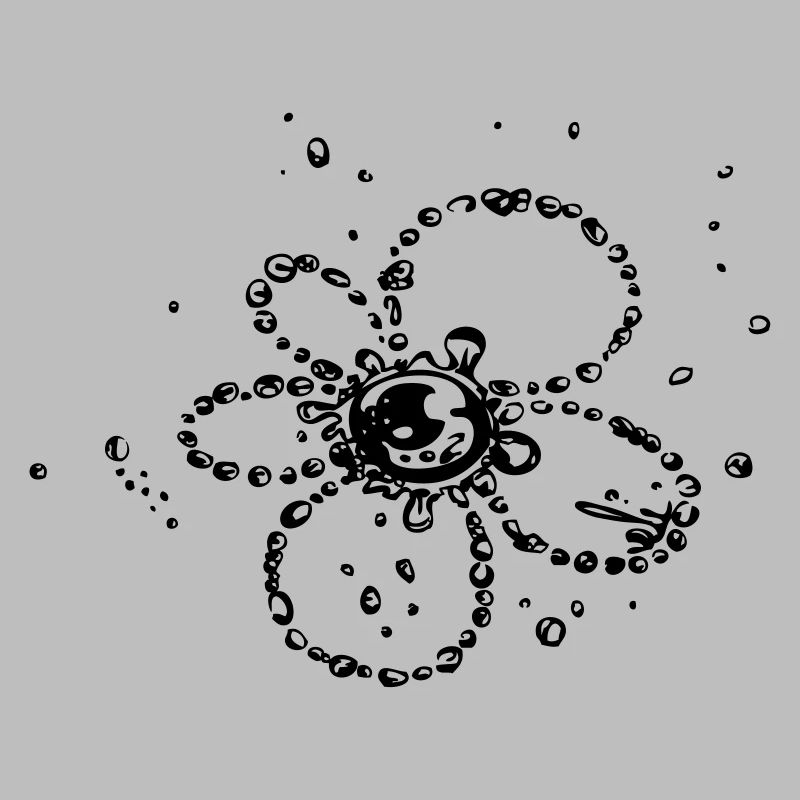 Fleur de gouttes d'eau