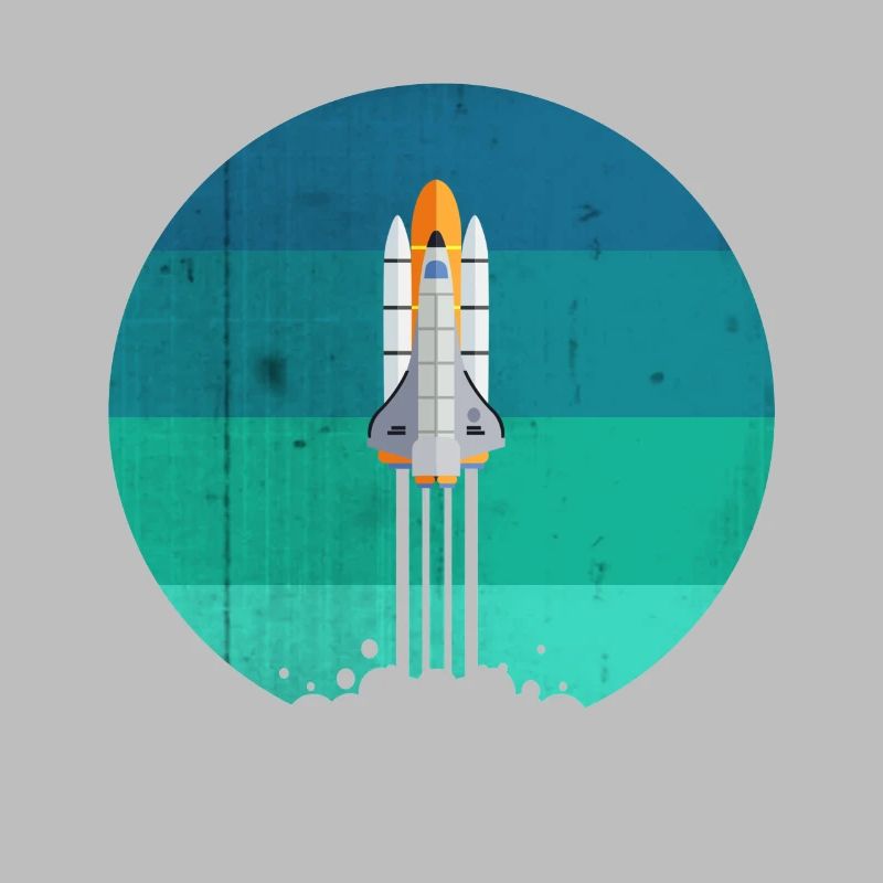 Lancement d'une fusée spatiale