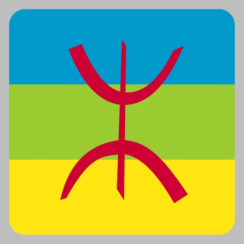 autocollant drapeau berbère réf amazigh