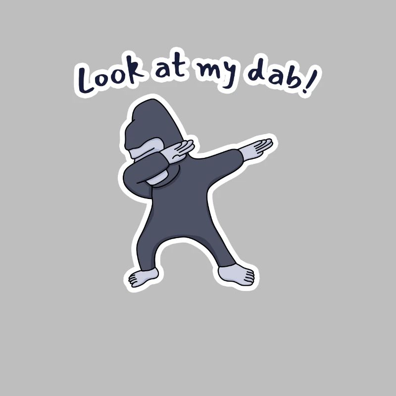 Regarde mon dab ! Gorille
