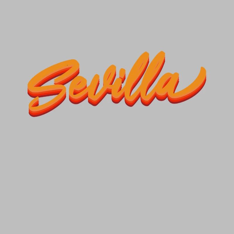 Sevilla Gradient Script Logo