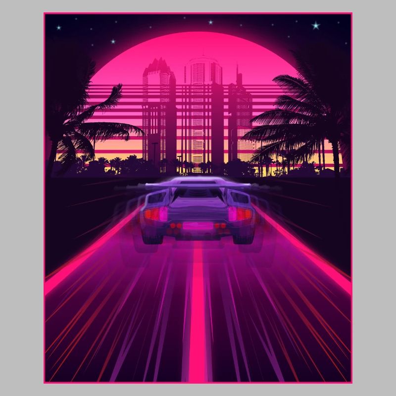 Synthwave Aesthetic Retro Vaporwave 80s 90s Auto