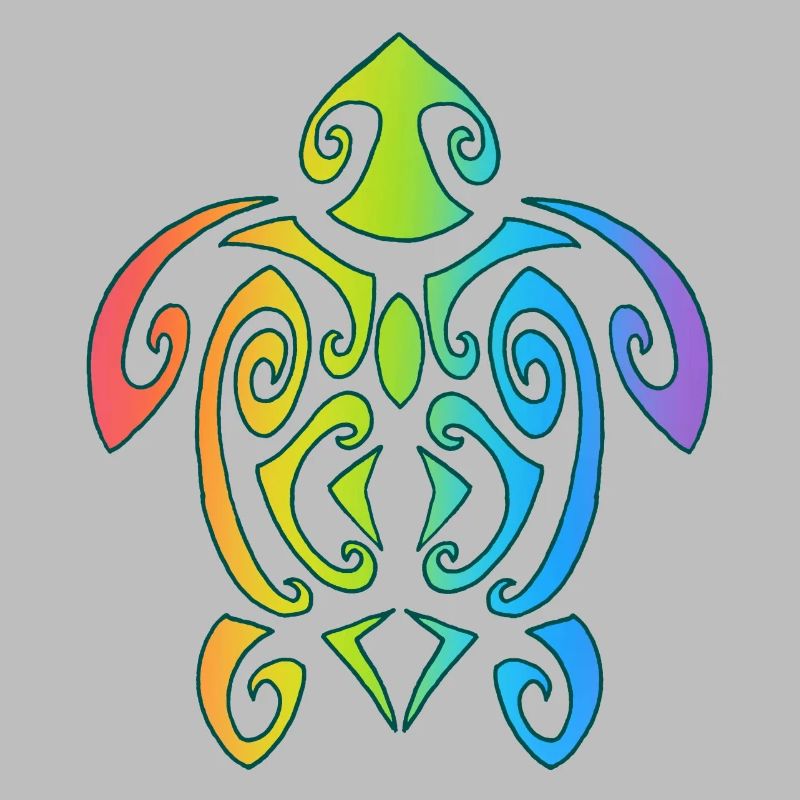 Rainbow Polynesian Turtle