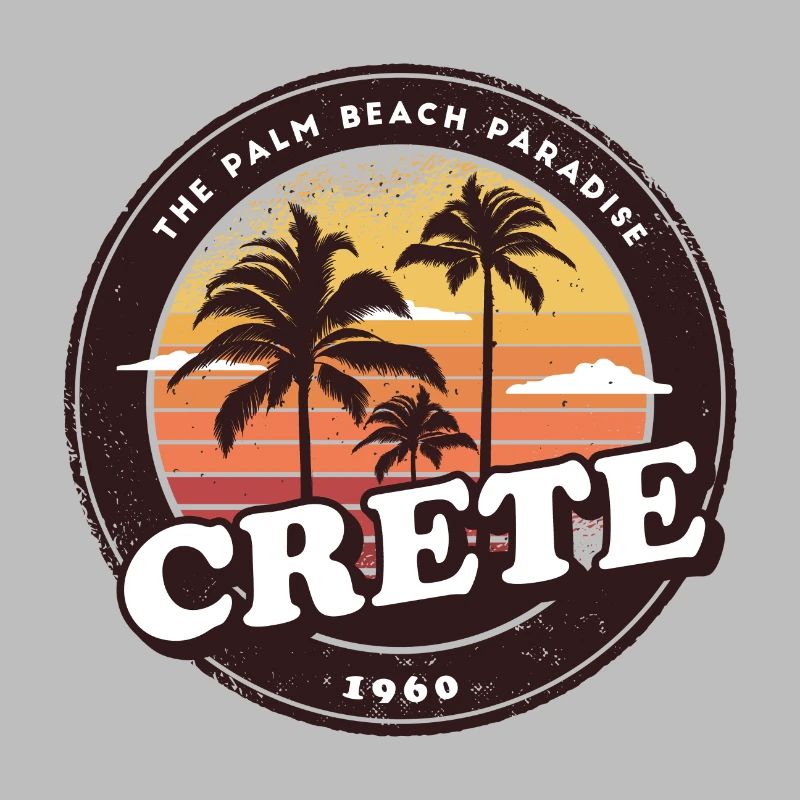 Crète Grèce Vintage Beach Design