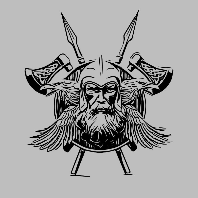 Odin Ravens Viking Axes
