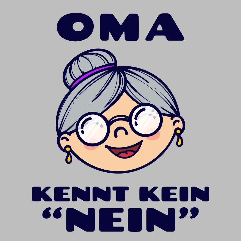 Brille Großmutter Oma Alte Frau Statement Omi