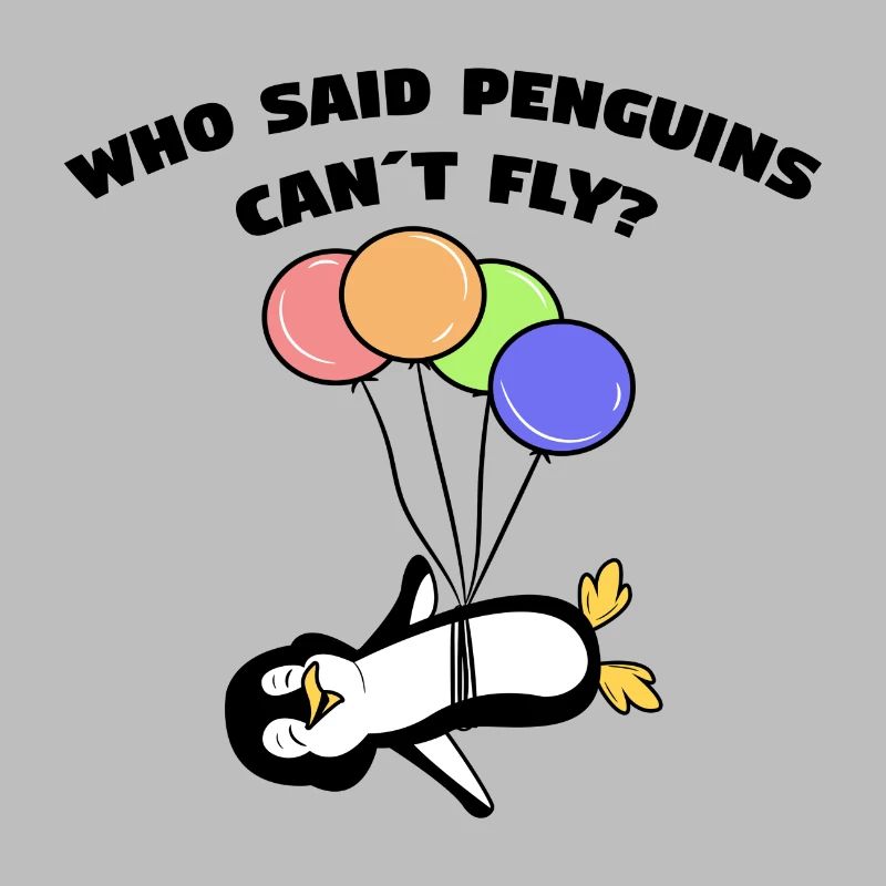 Luftballon Tier Pinguin Cool Statement Vogel